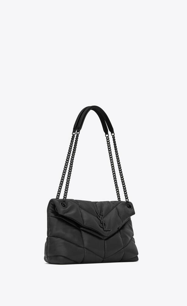 SaintLaurent_puffer small bag in quilted lambskin thumbnail