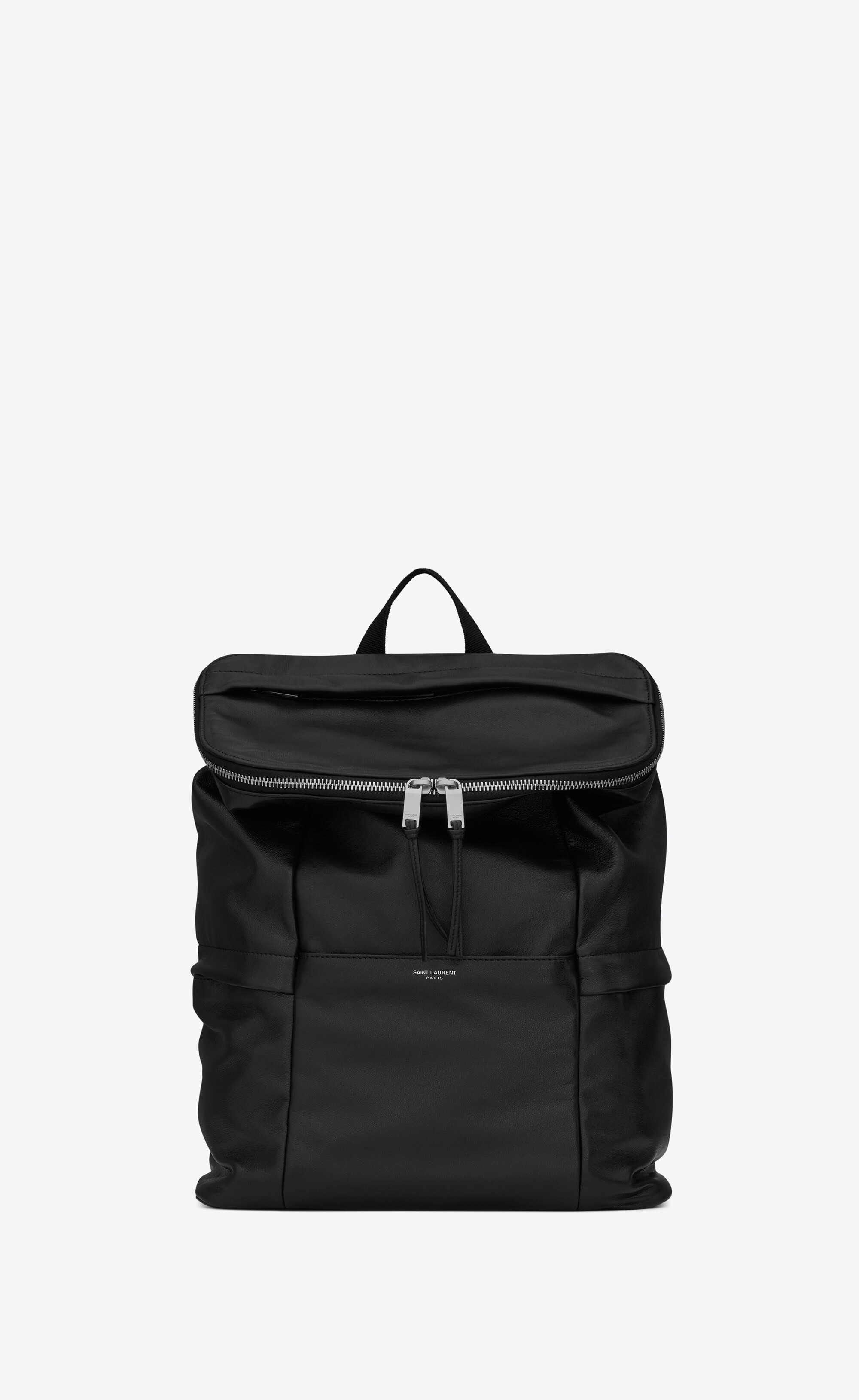 SaintLaurent_sid backpack in antiqued lambskin