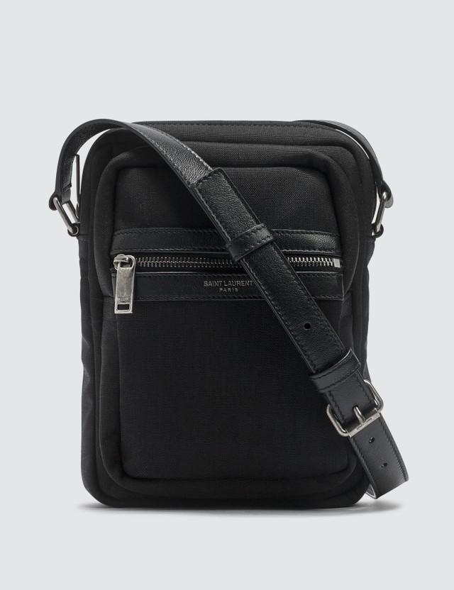 SaintLaurent_sid pouch in canvas and leather thumbnail