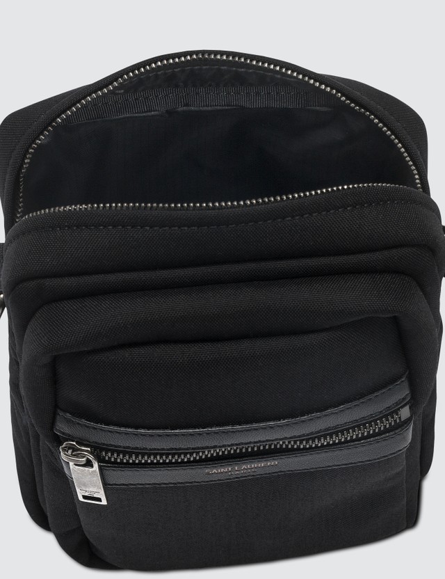 SaintLaurent_sid pouch in canvas and leather thumbnail