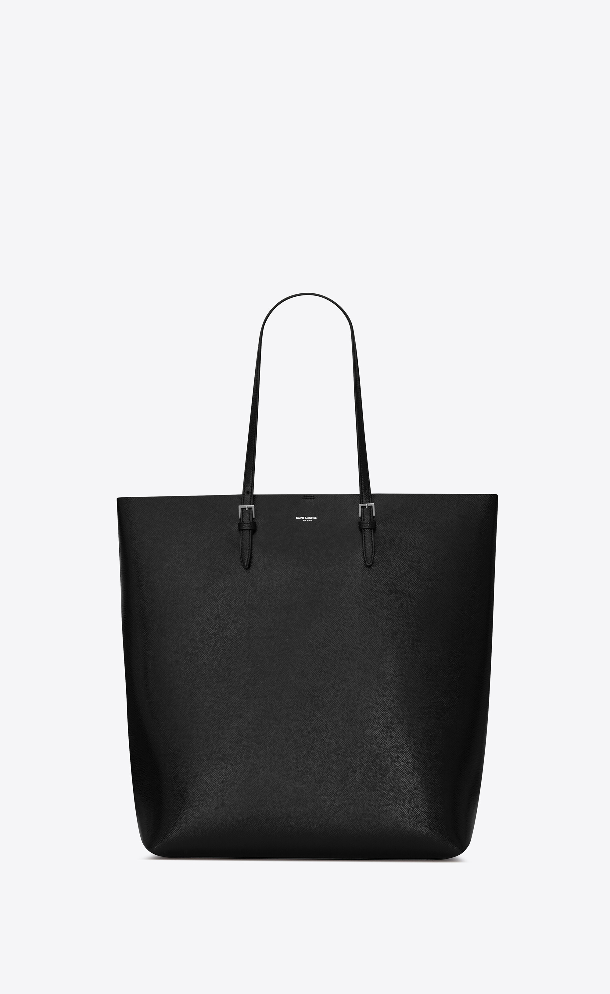 SaintLaurent_tote bag in coated embossed leather