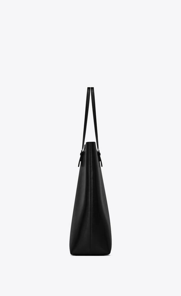 SaintLaurent_tote bag in coated embossed leather