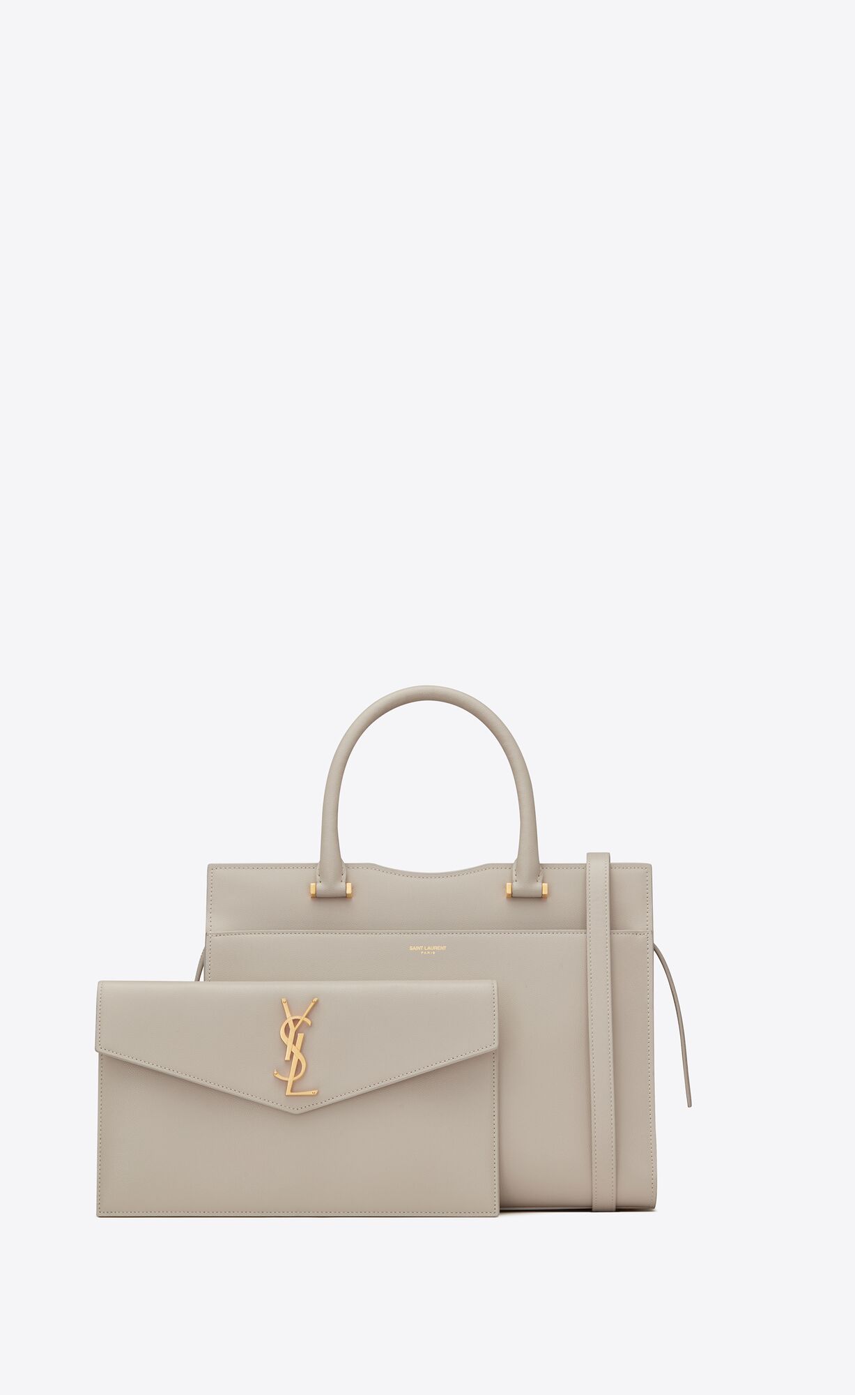SaintLaurent_uptown medium tote in grain de poudre embossed leather thumbnail