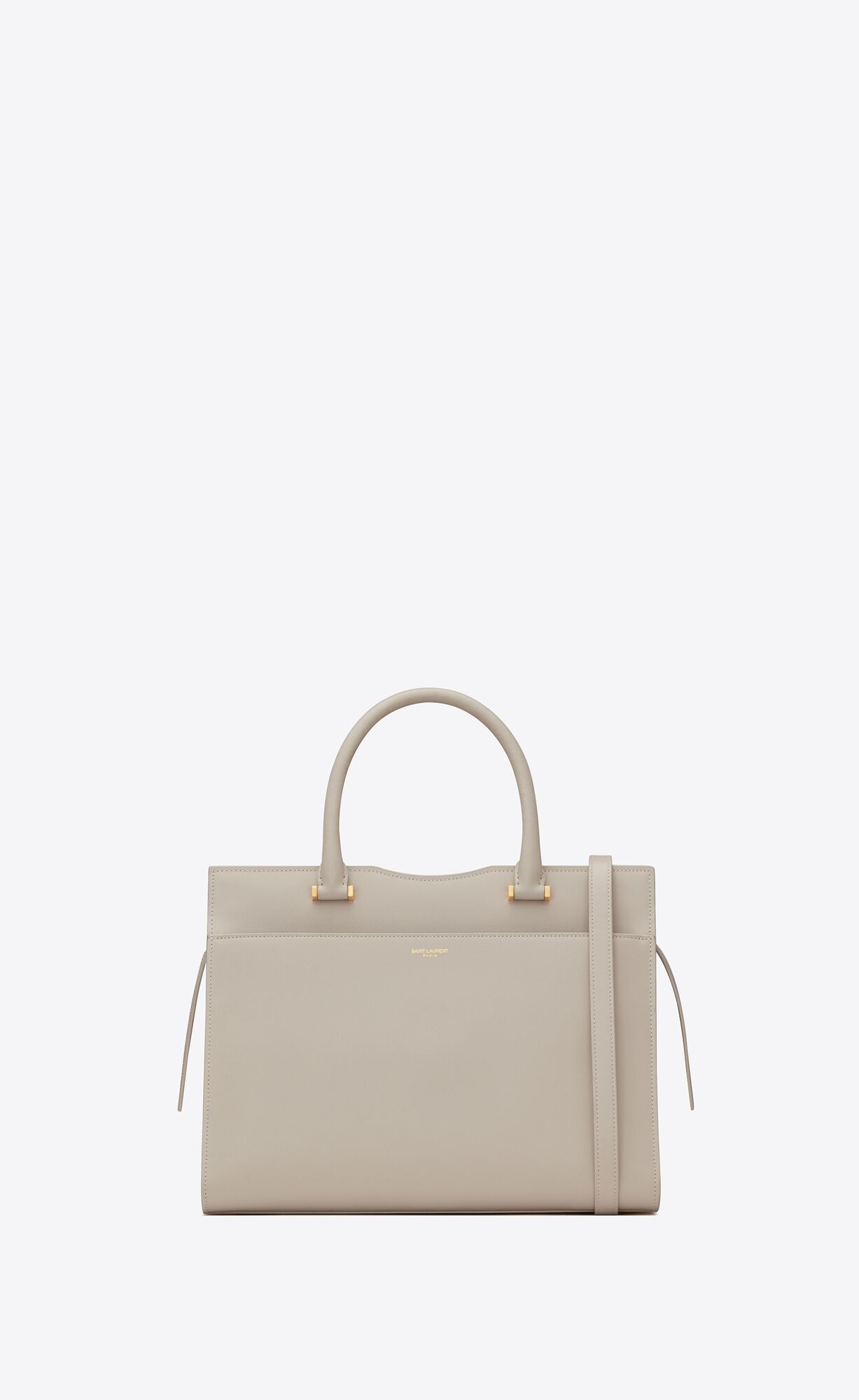 SaintLaurent_uptown medium tote in grain de poudre embossed leather