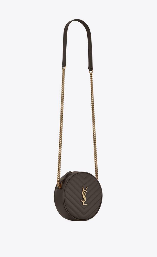SaintLaurent_vinyle round camera bag in chevron-quilted grain de poudre embossed leather