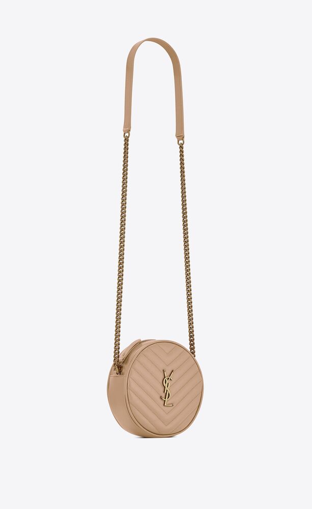 SaintLaurent_vinyle round camera bag in chevron-quilted grain de poudre embossed leather