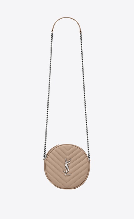 SaintLaurent_vinyle round camera bag in chevron-quilted grain de poudre embossed leather