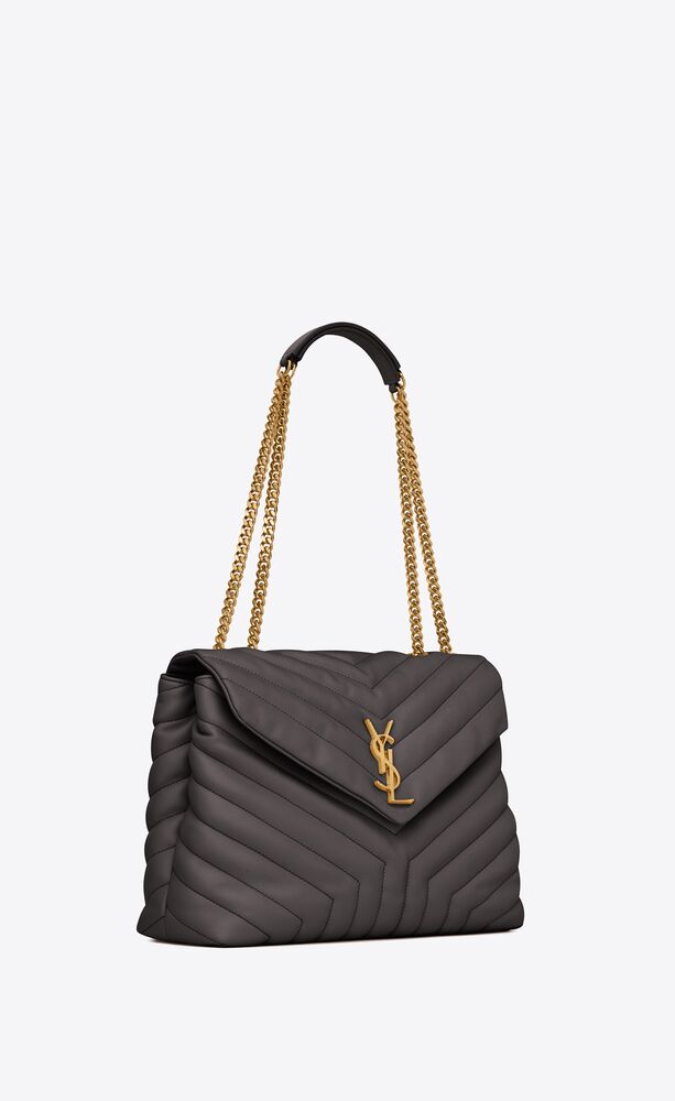 SaintLaurent_y 퀼트 처리된 가죽 소재의 loulou 미디엄백 thumbnail