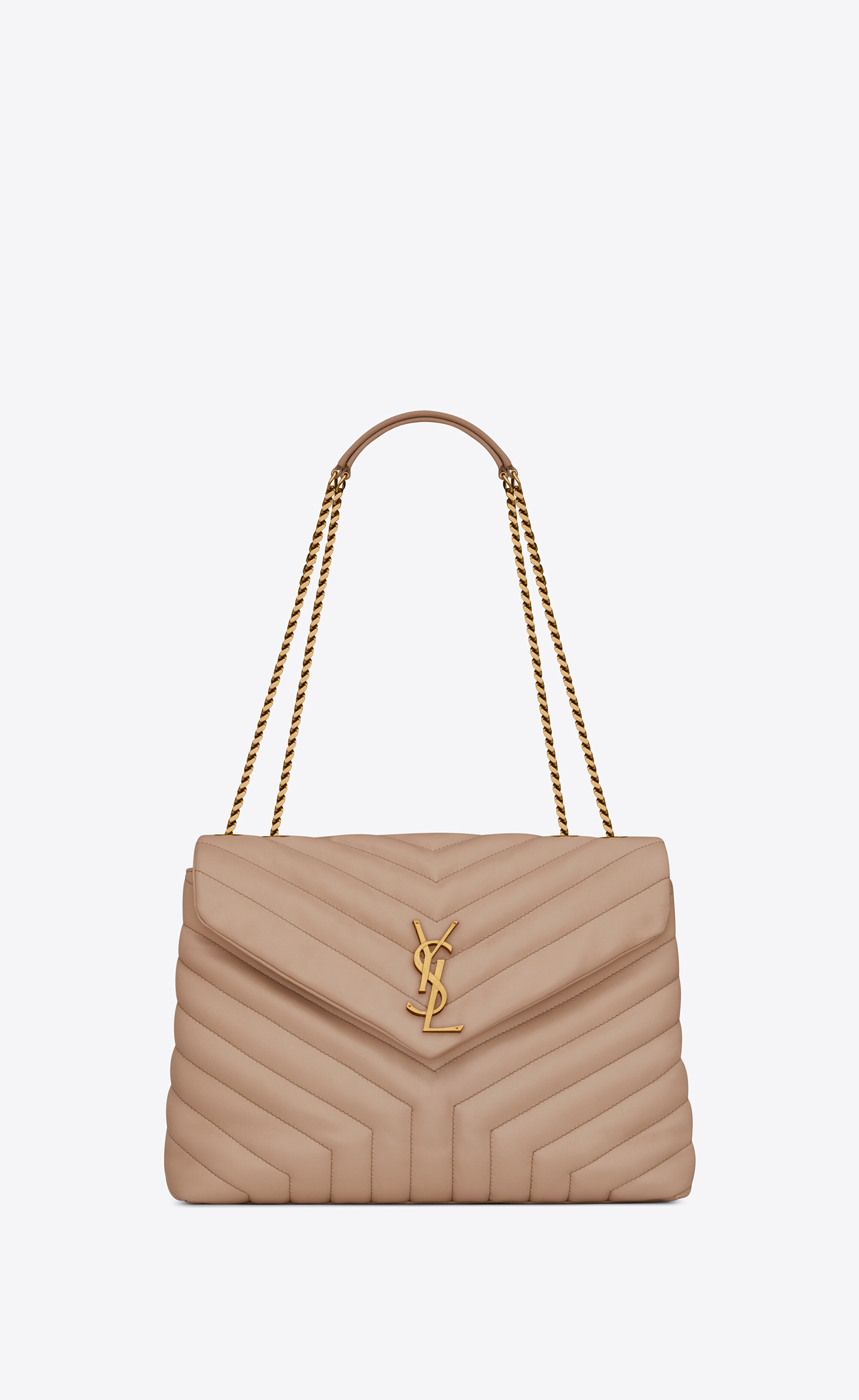 SaintLaurent_y 퀼트 처리된 가죽 소재의 루루 스몰백