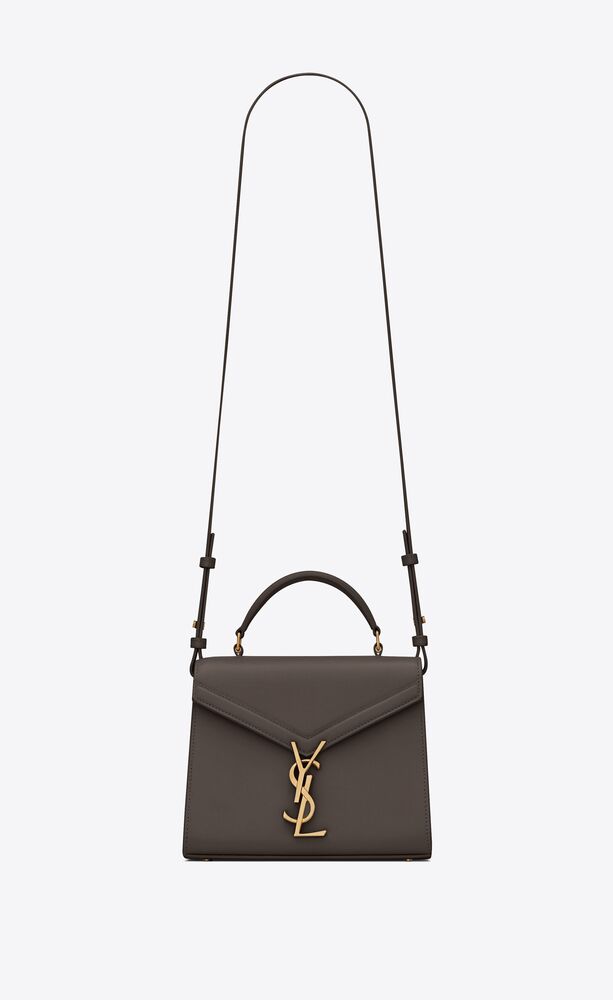 SaintLaurent_그랑 드 뿌드르 엠보스드 가죽 소재의 cassandra 미디엄 탑 핸들 백