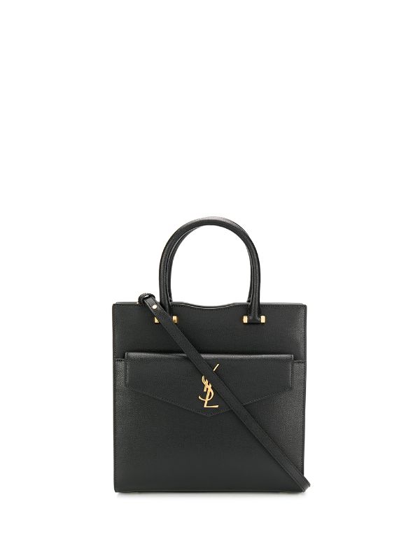 SaintLaurent_그랑 드 뿌드르 엠보스드 가죽 소재의 업타운 스몰 토트백