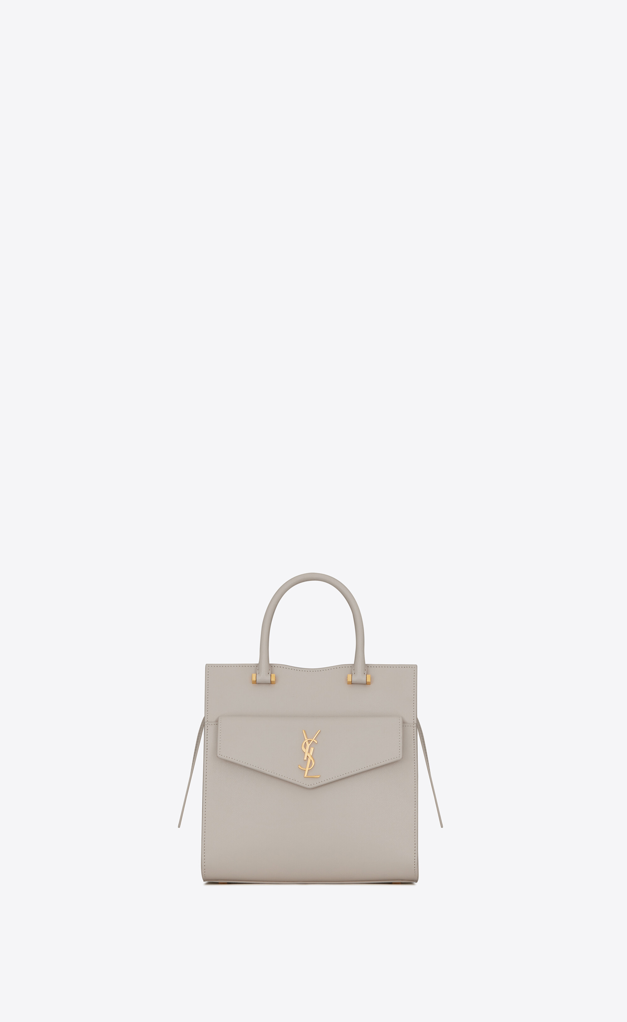 SaintLaurent_그랑 드 뿌드르 엠보스드 가죽 소재의 업타운 스몰 토트백