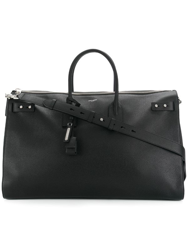 SaintLaurent_그레이 그레인드 가죽 소재의 라지 삭 드 주르 서플 48h 더플 백