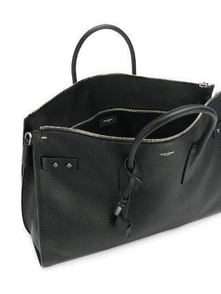 SaintLaurent_그레이 그레인드 가죽 소재의 라지 삭 드 주르 서플 48h 더플 백