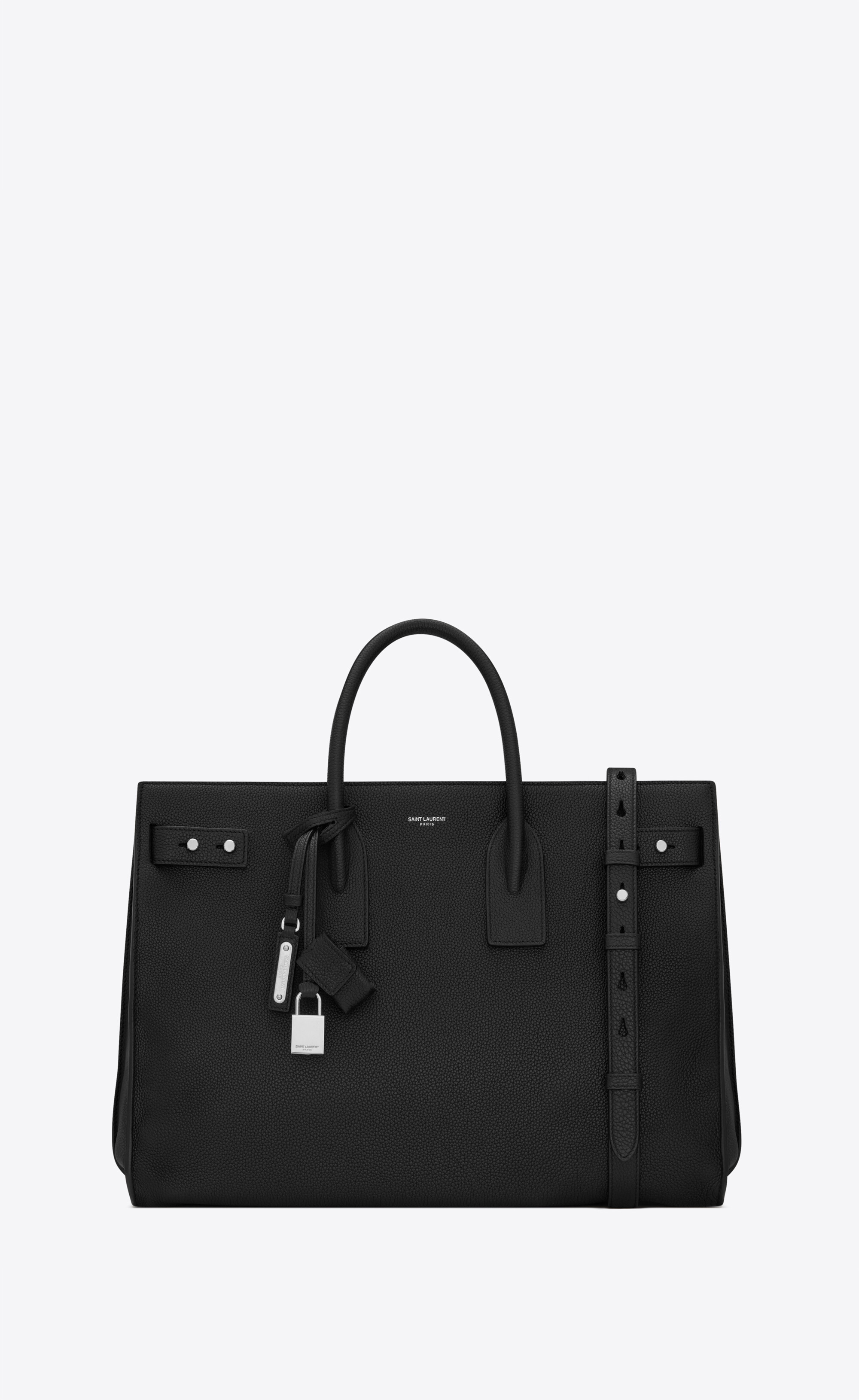SaintLaurent_그레인 가죽 소재의 삭 드 주르 슬림 라지백