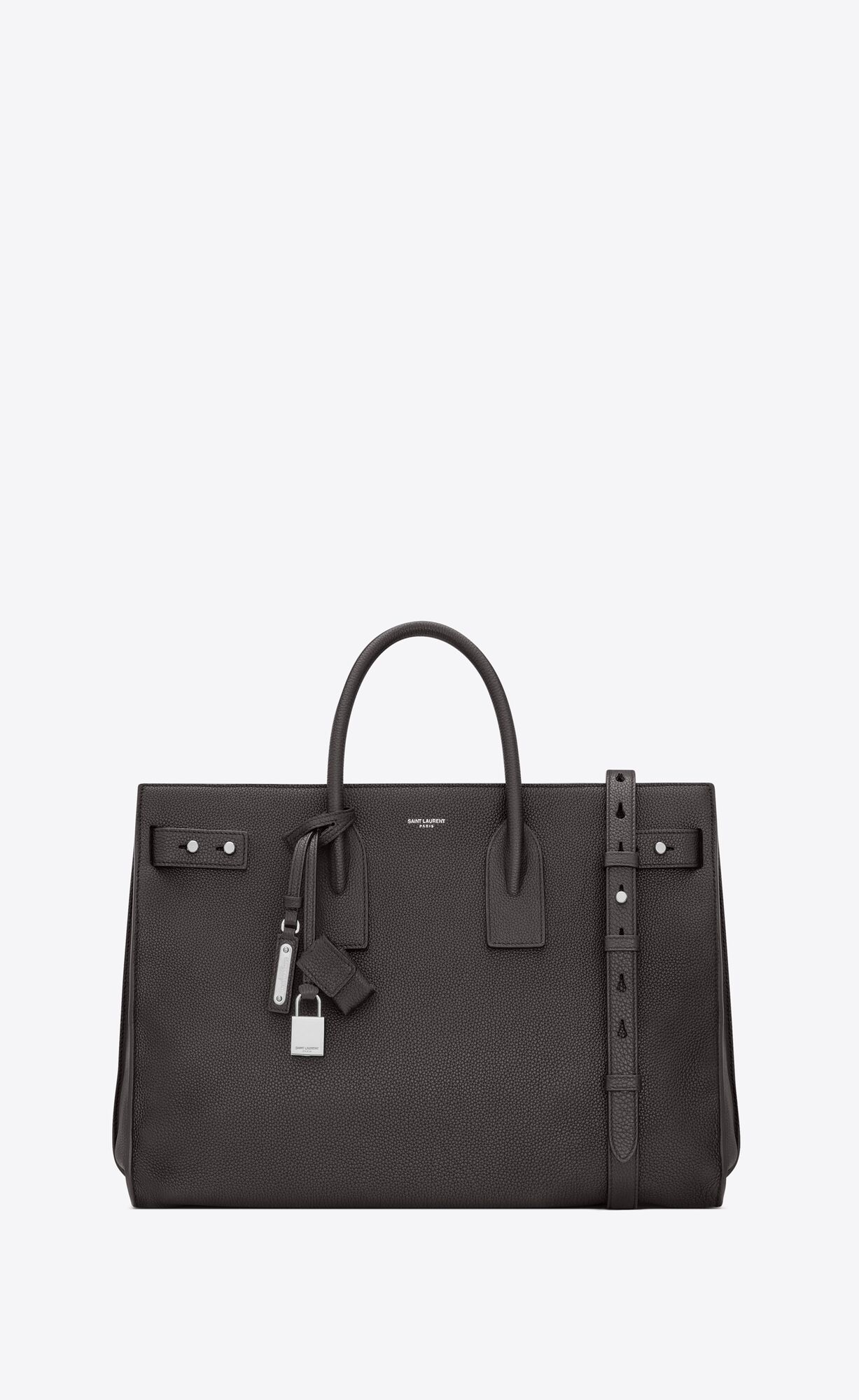 SaintLaurent_그레인 가죽 소재의 삭 드 주르 슬림 라지백