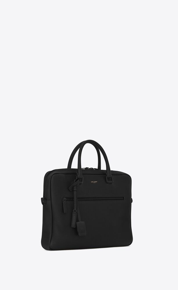SaintLaurent_그레인 가죽 소재의 삭 드 쥬르 브리프케이스