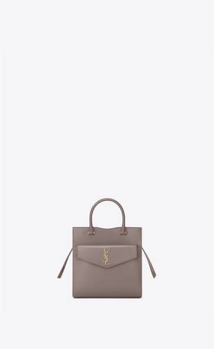 SaintLaurent_글레이즈드 가죽 소재의 스몰 업 타운 토트 백