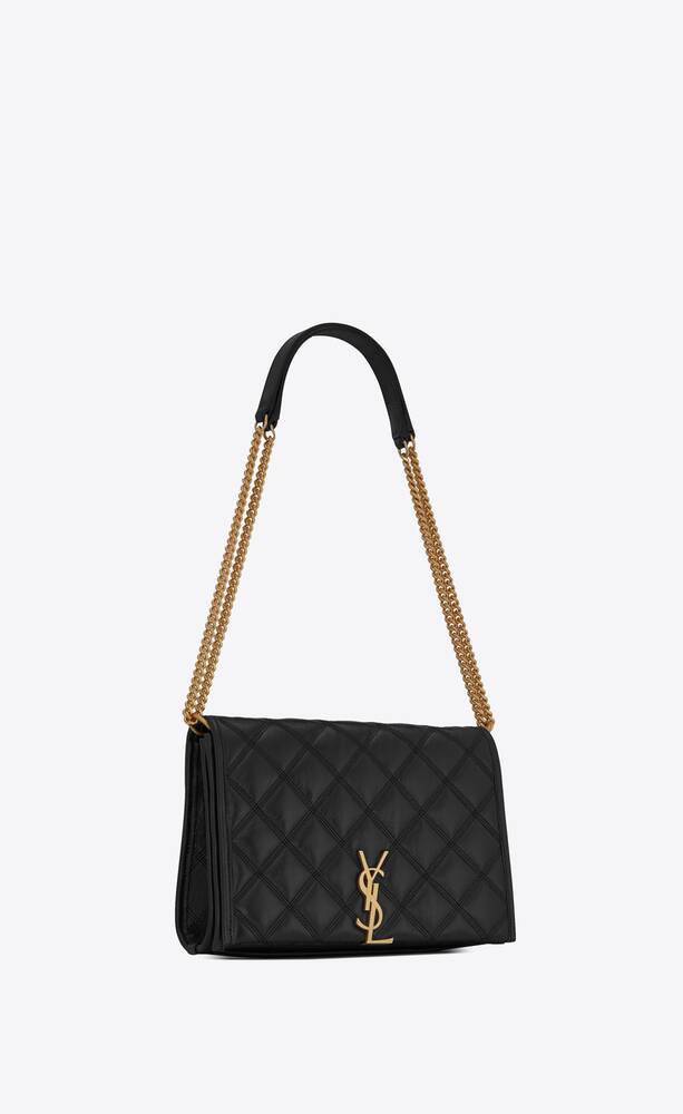 SaintLaurent_까레 퀼트 처리된 램스킨 소재의 베키 미니 체인 백