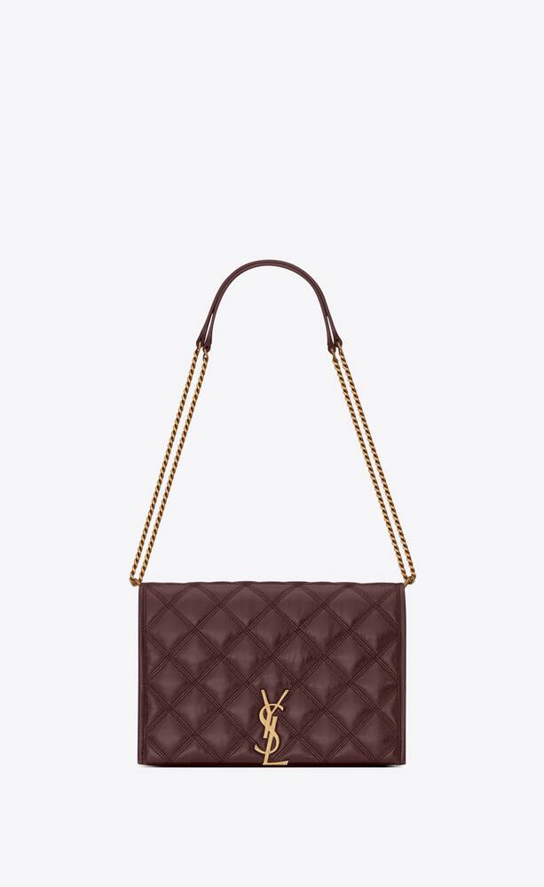 SaintLaurent_까레 퀼트 처리된 램스킨 소재의 베키 미니 체인백