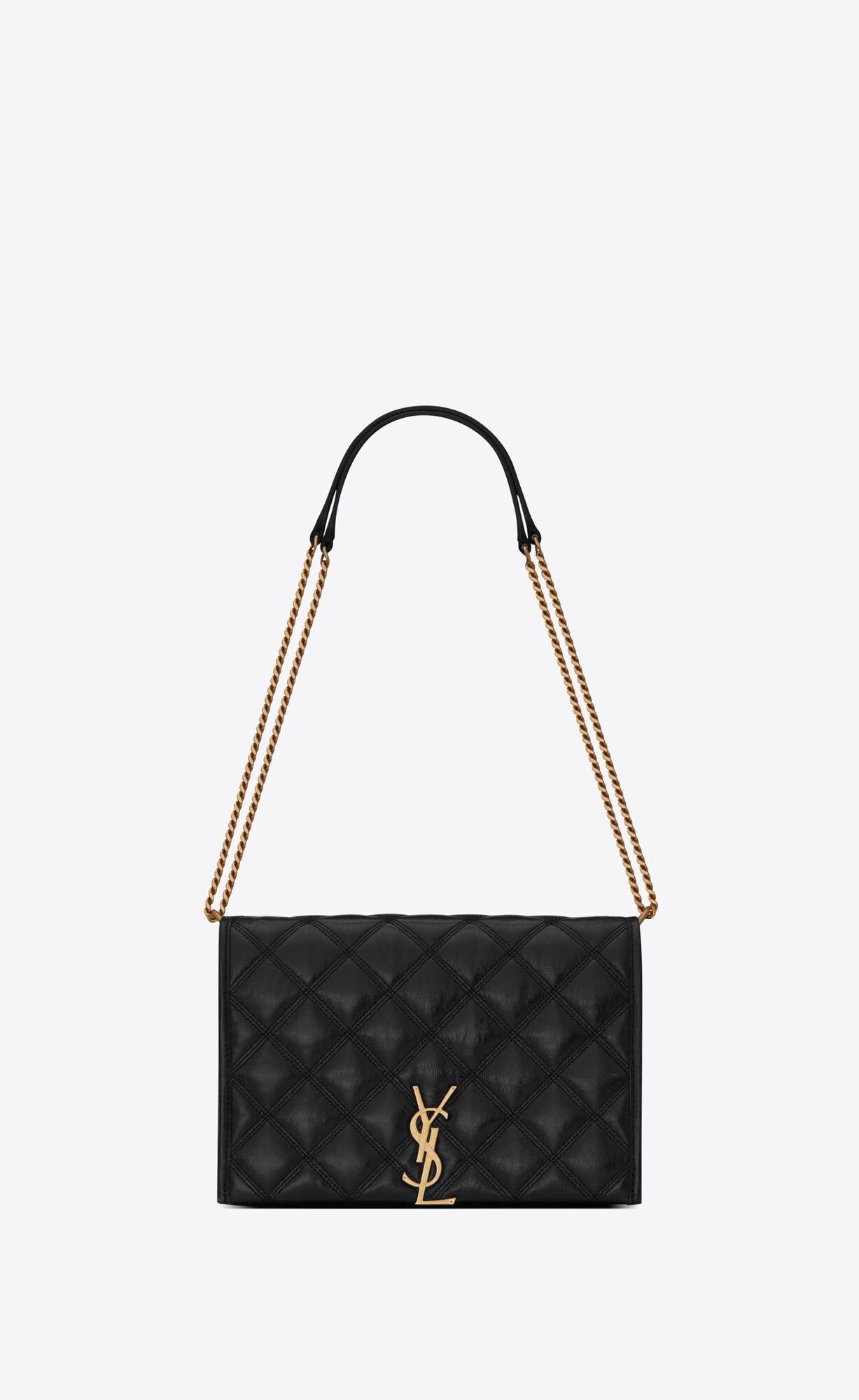 SaintLaurent_까레 퀼트 처리된 램스킨 소재의 베키 미니 체인백