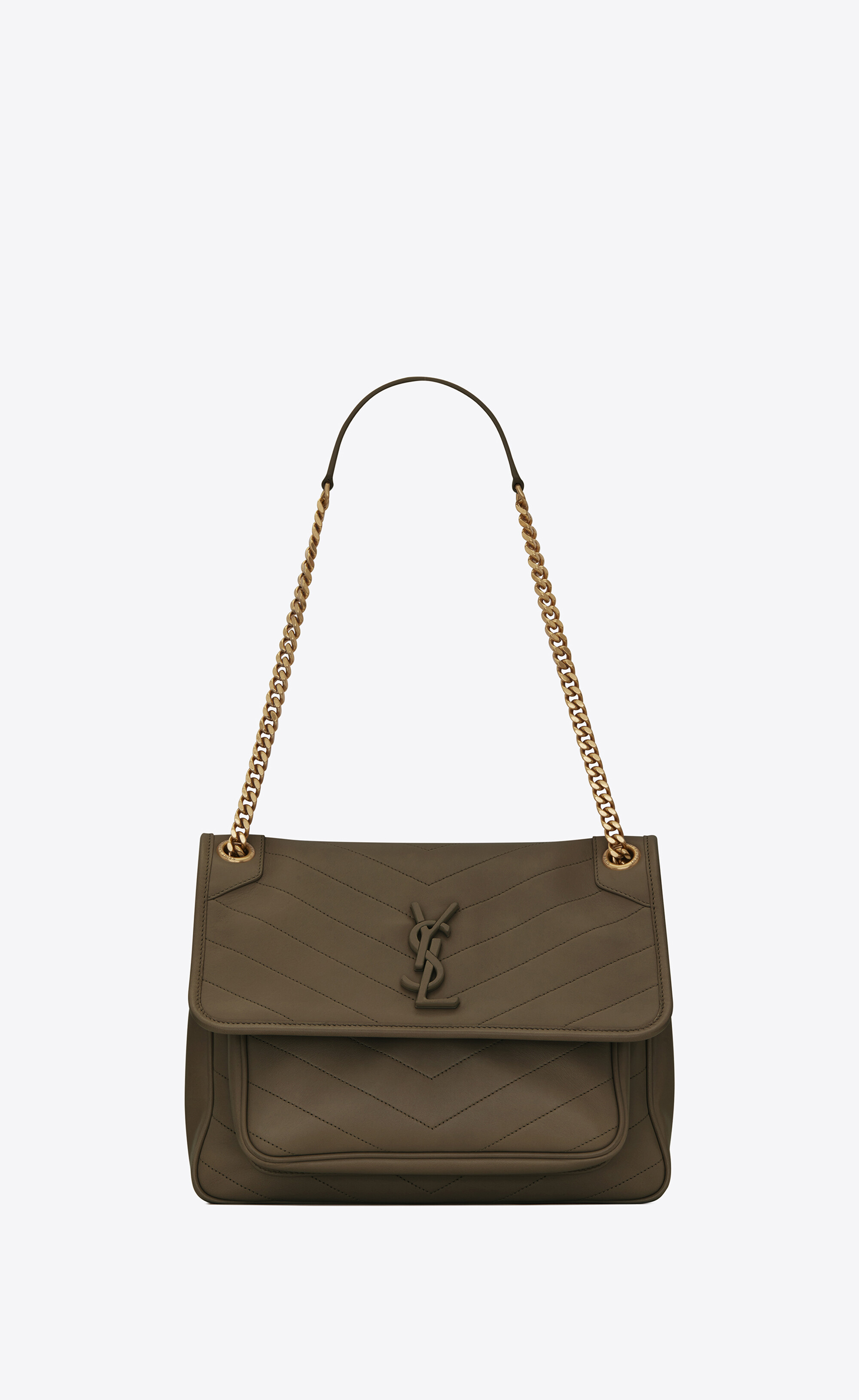 SaintLaurent_램스킨 소재의 niki 미디엄백 thumbnail