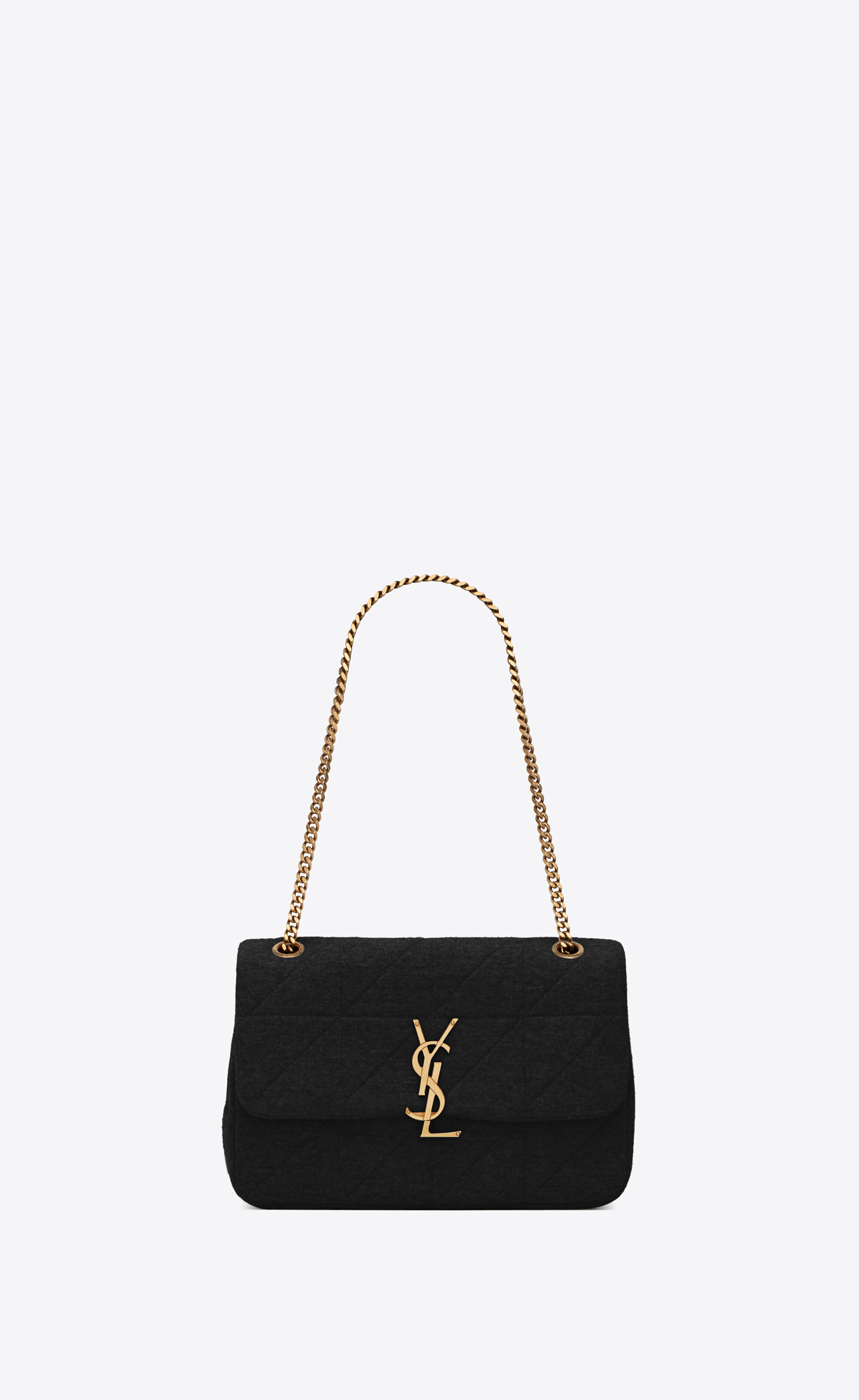 SaintLaurent_램스킨과 스웨이드 소재의 제이미 까레 리브 고쉬 미디엄 백