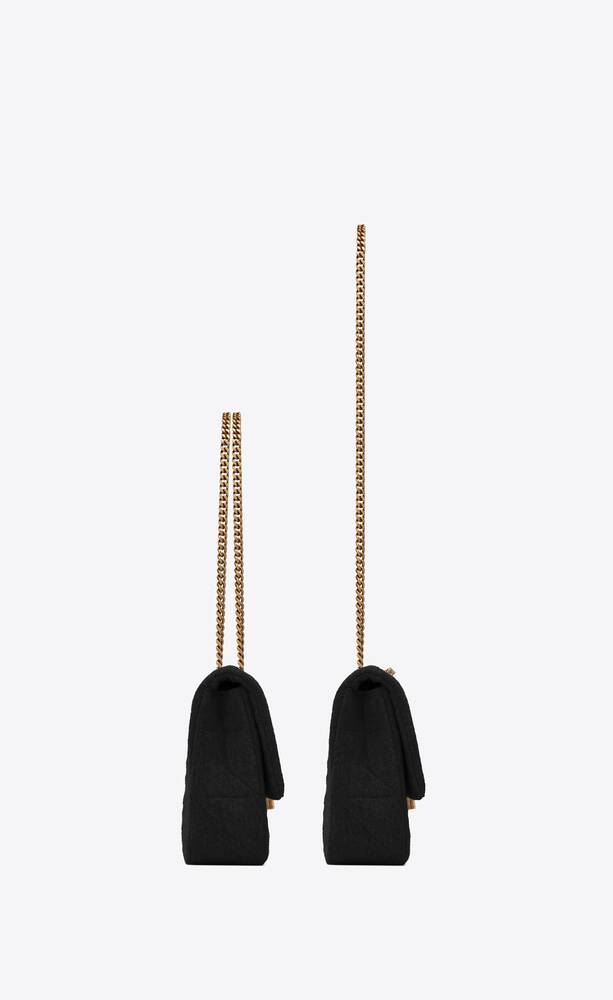 SaintLaurent_램스킨과 스웨이드 소재의 제이미 까레 리브 고쉬 미디엄 백