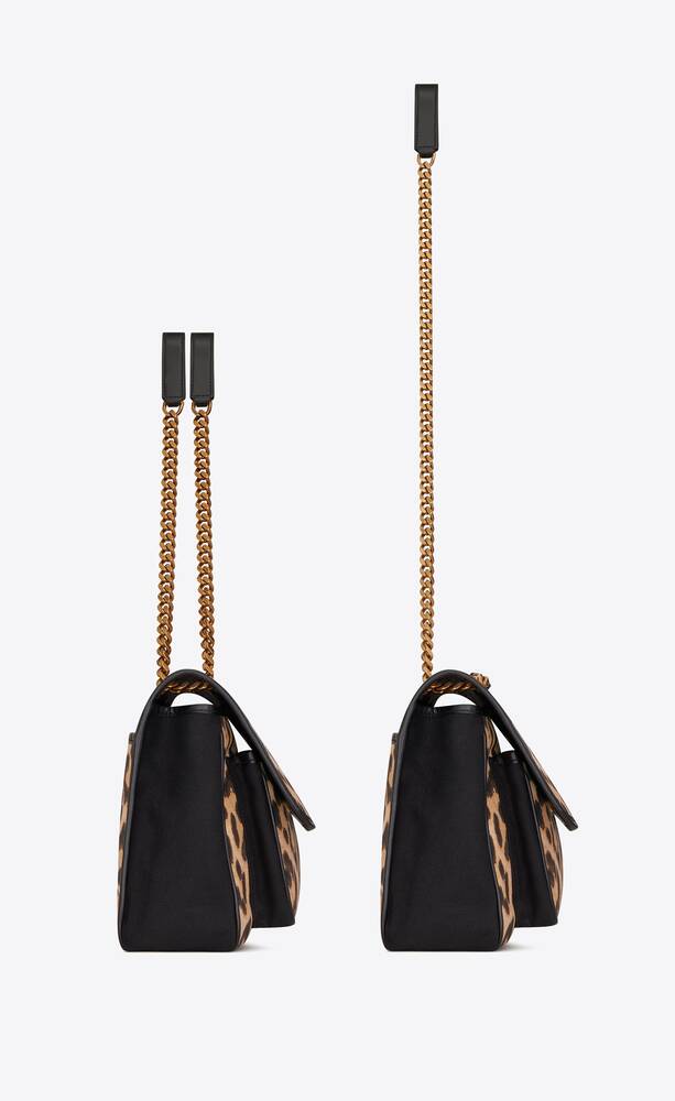 SaintLaurent_레오파드 프린트 캔버스와 스무스 가죽 소재의 niki 미디엄백