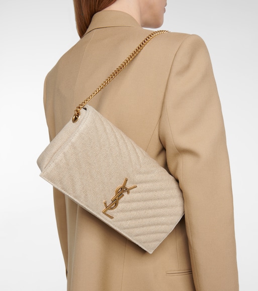 SaintLaurent_리넨 캔버스와 가죽 소재의 kate 99 백 thumbnail