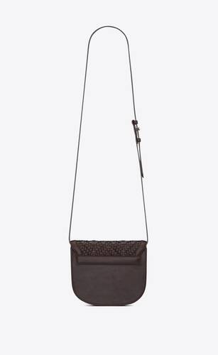 SaintLaurent_매트 가죽과 매트 우븐 가죽 소재의 카이아 스몰 샤첼백