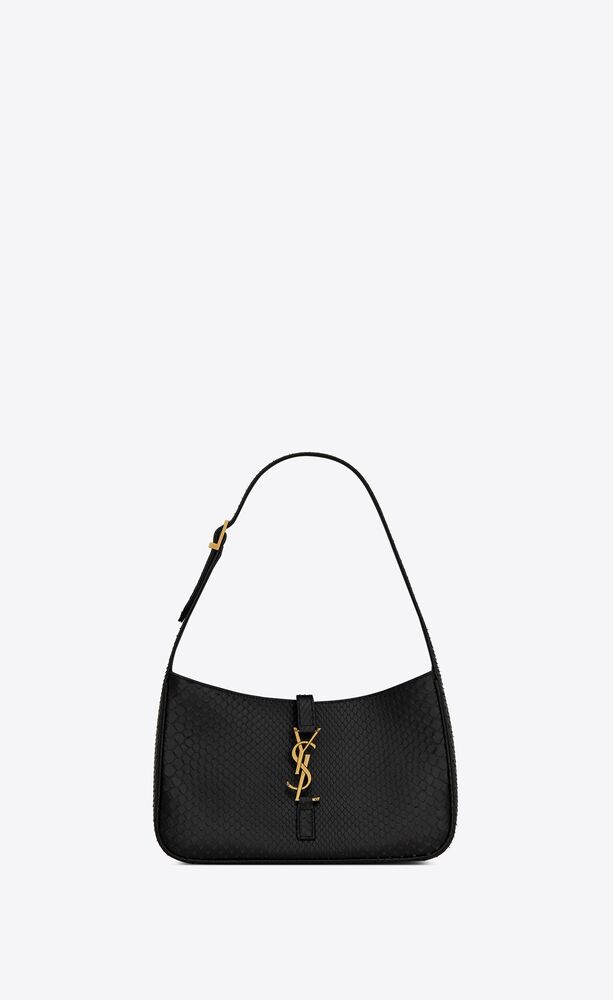 SaintLaurent_무광 파이톤 가죽 소재의 le 5 à 7 호보 백