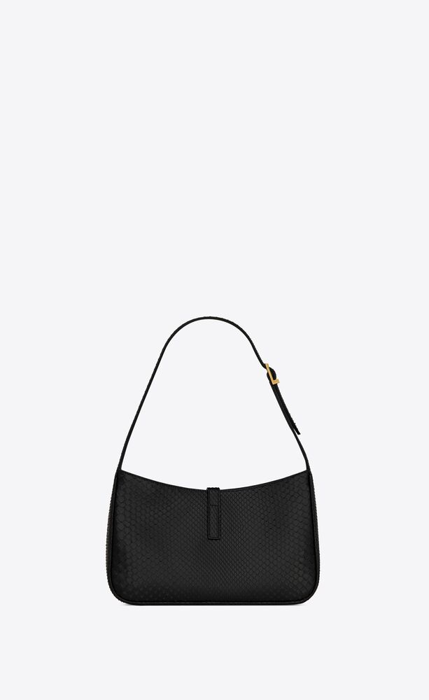 SaintLaurent_무광 파이톤 가죽 소재의 le 5 à 7 호보 백