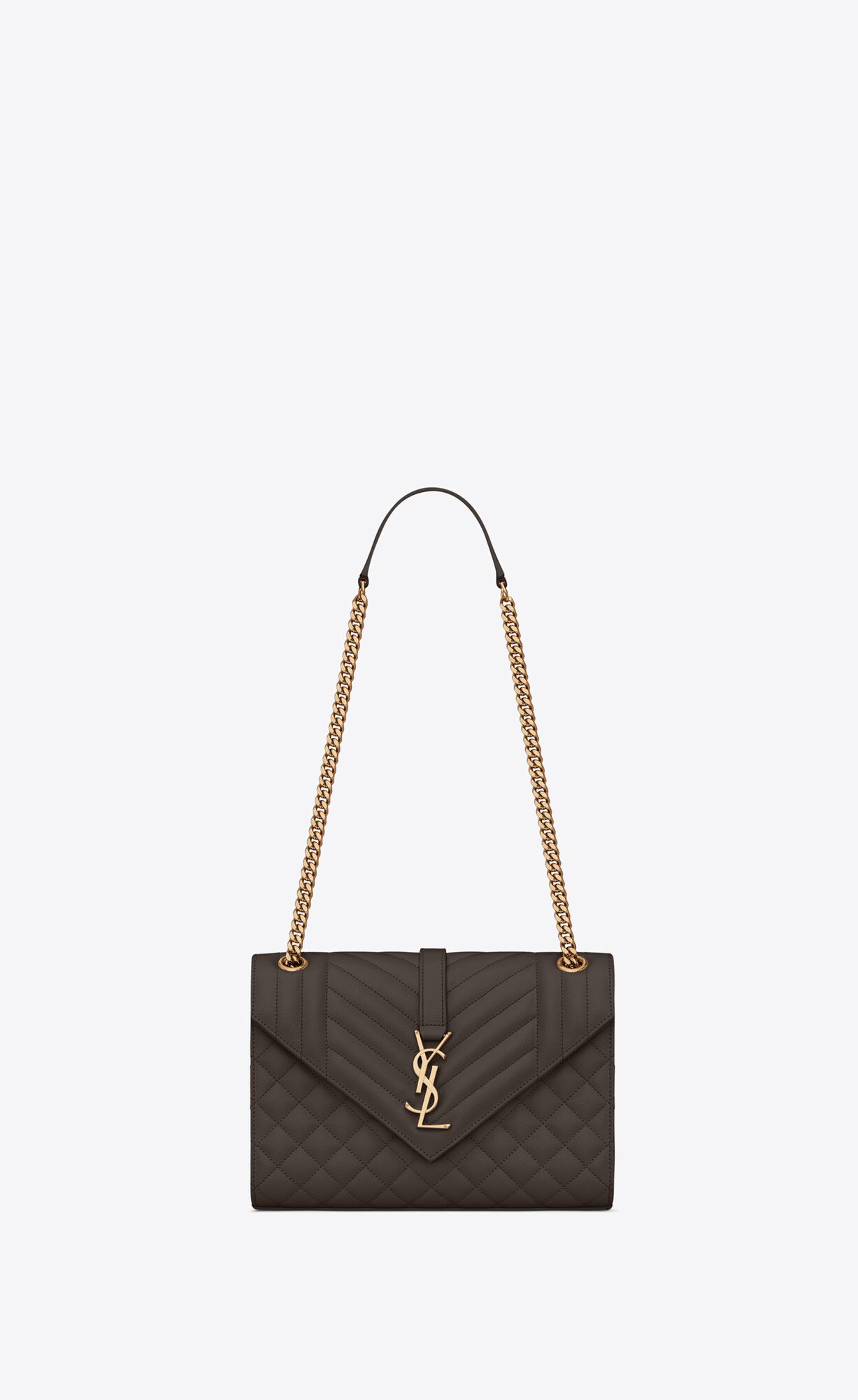 SaintLaurent_믹스 마틀라세 그랑 드 뿌드르 엠보스드 가죽 소재의 envelope 미디엄백