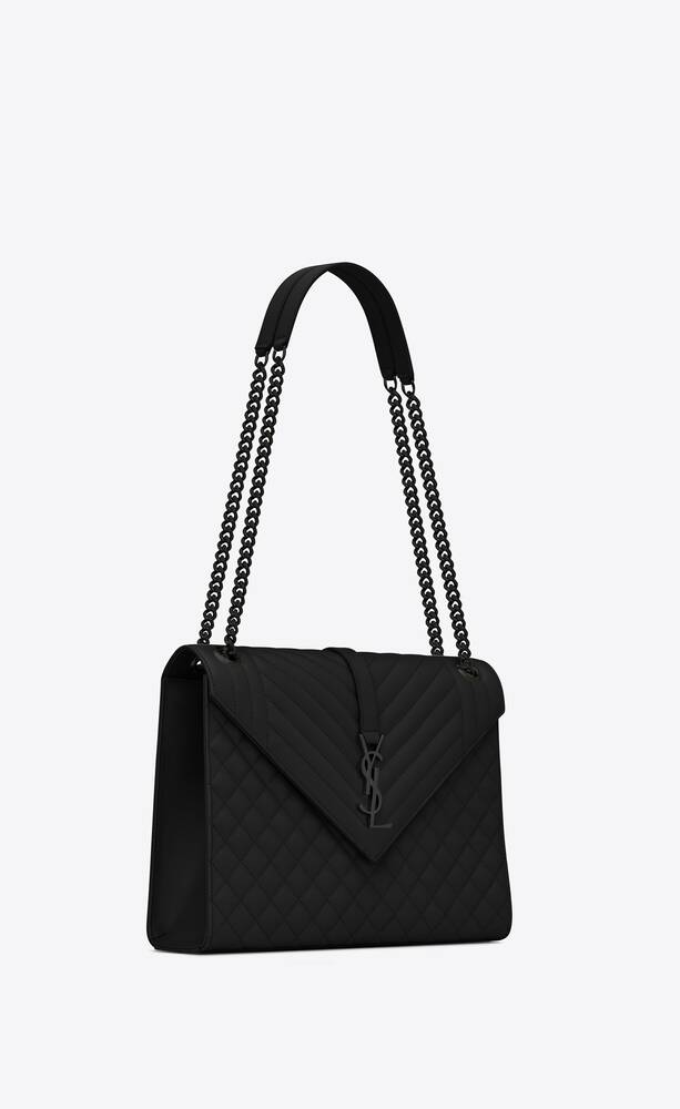 SaintLaurent_믹스 마틀라세 그랑 드 뿌드르 엠보스드 가죽 소재의 앙브로프 라지백