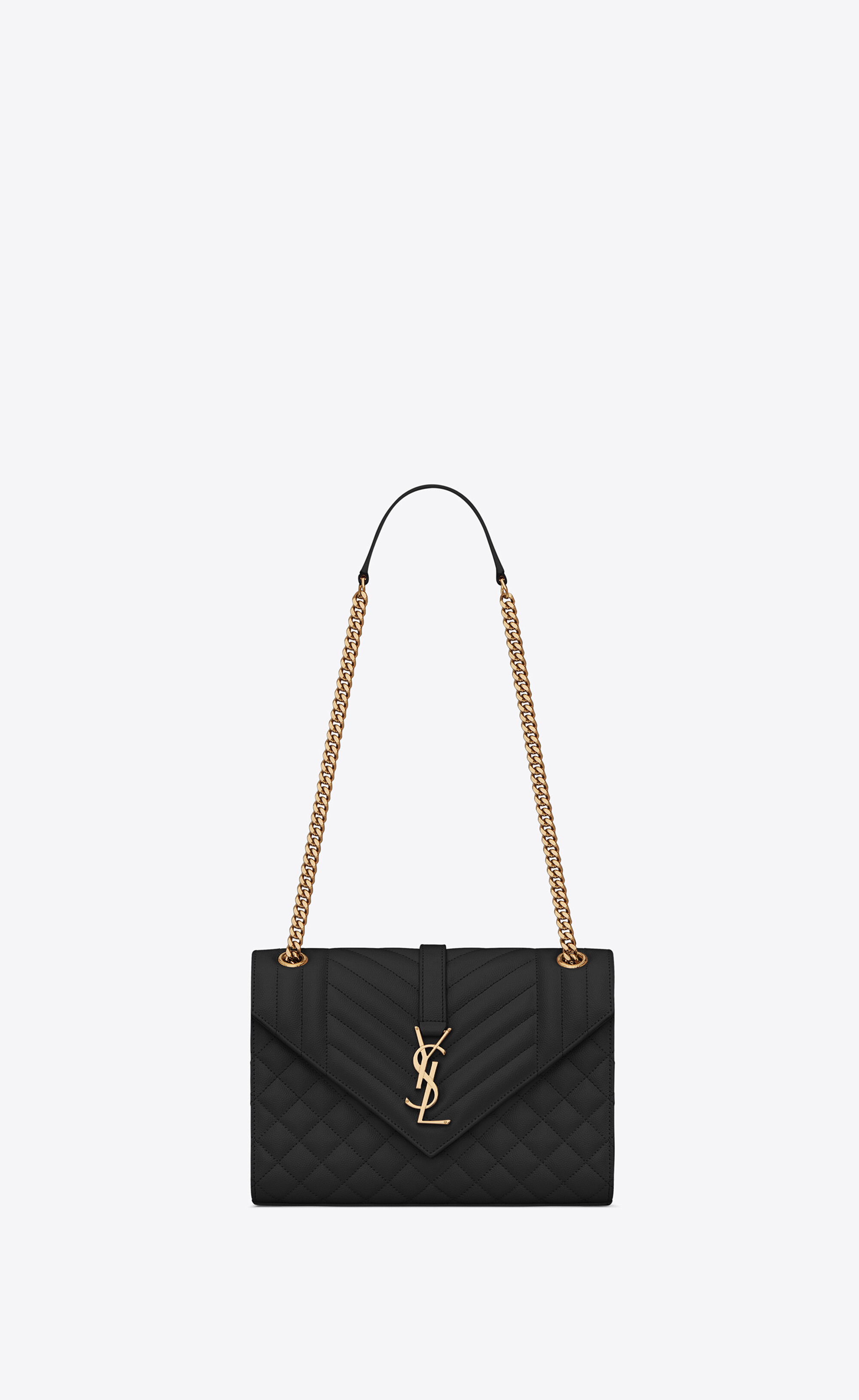 SaintLaurent_믹스 마틀라세 그랑 드 뿌드르 엠보스드 가죽 소재의 앙브로프 미디엄백