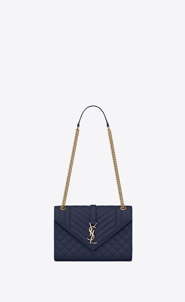 SaintLaurent_믹스 마틀라세 그랑 드 뿌드르 엠보스드 가죽 소재의 엔벨로프 미디엄 백