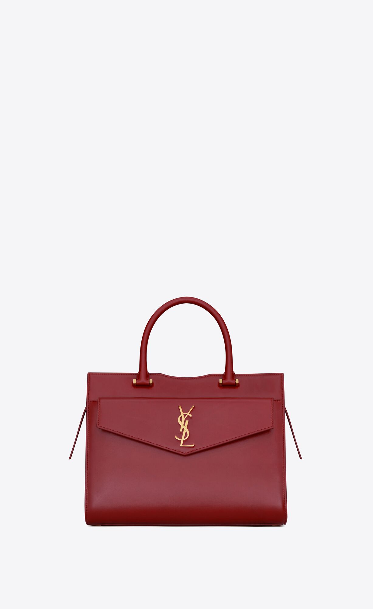 SaintLaurent_박스 생로랑 가죽 소재의 uptown 미디엄 토트백