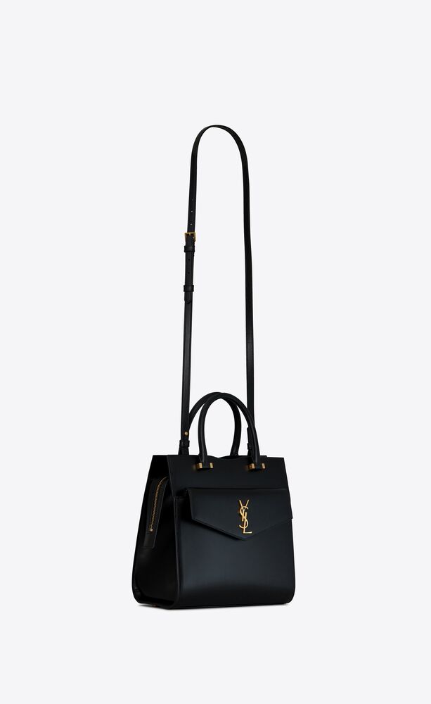 SaintLaurent_박스 생로랑 가죽 소재의 uptown 스몰 토트백