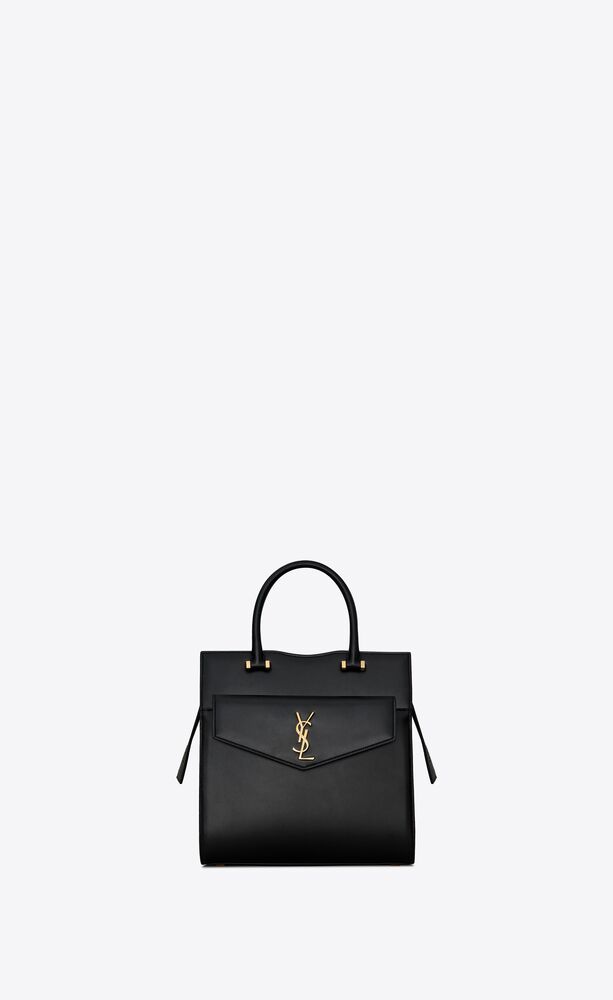 SaintLaurent_박스 생로랑 가죽 소재의 uptown 스몰 토트백