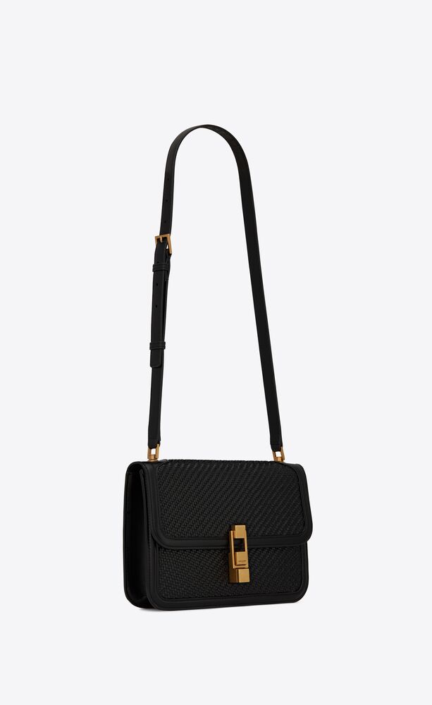 SaintLaurent_부드러운 우븐 가죽 소재의 le carré 사첼 백