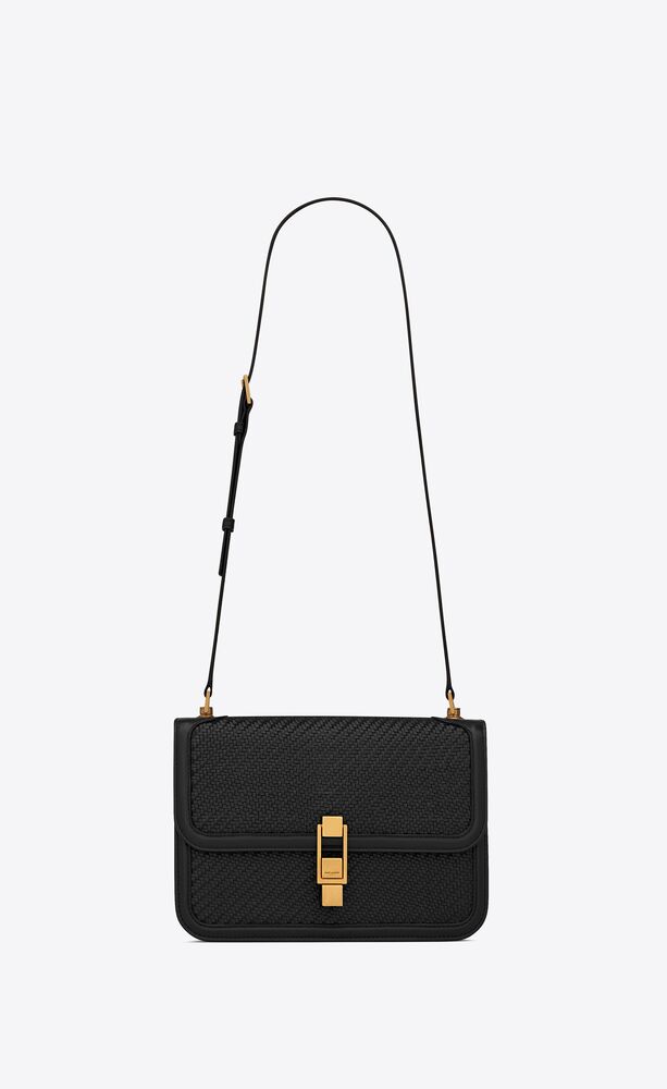 SaintLaurent_부드러운 우븐 가죽 소재의 le carré 사첼 백