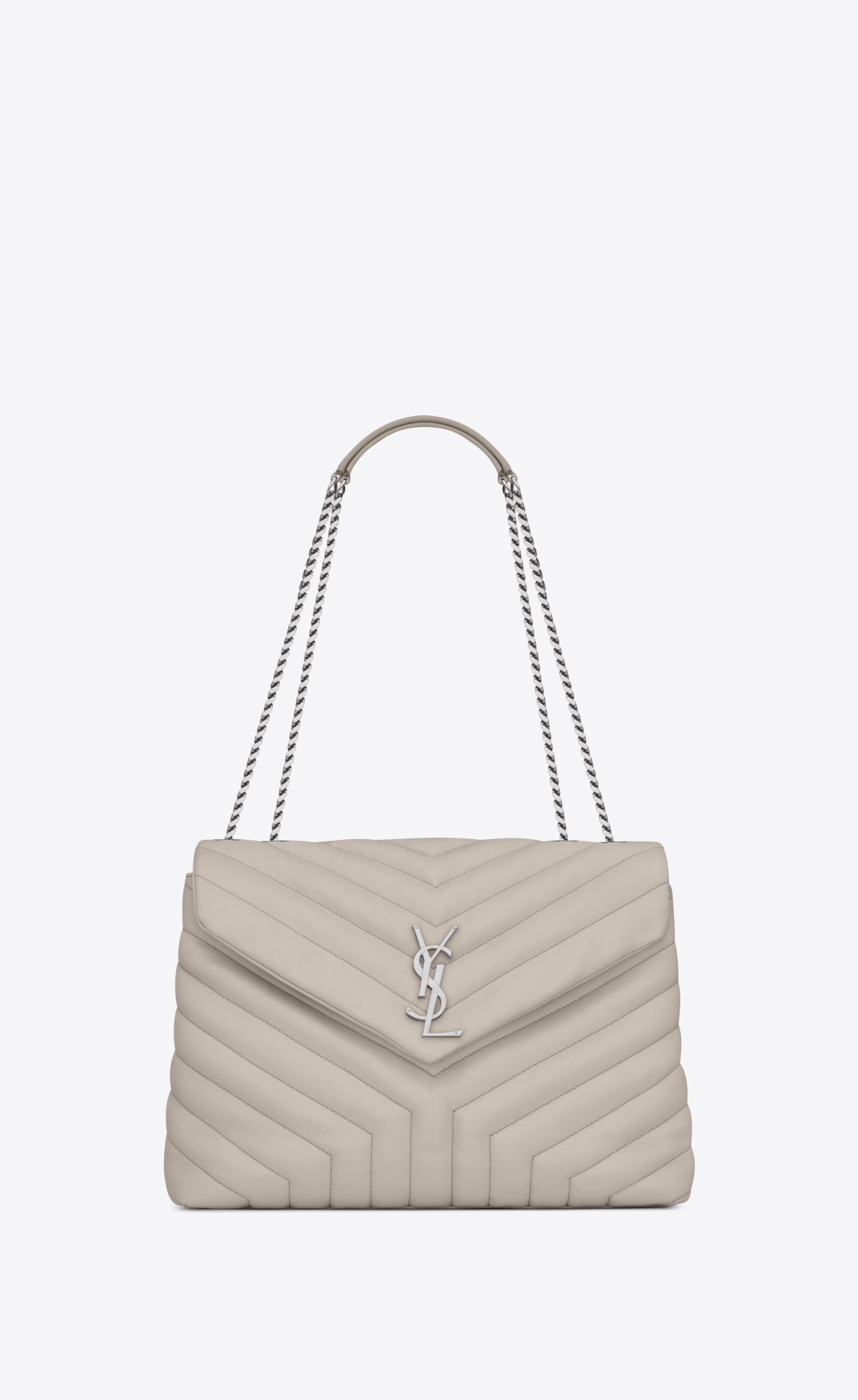 SaintLaurent_블랙 “y” 마틀라세 가죽 소재의 클래식 미디엄 모노그램 생 로랑 엔벨로프 사첼 백