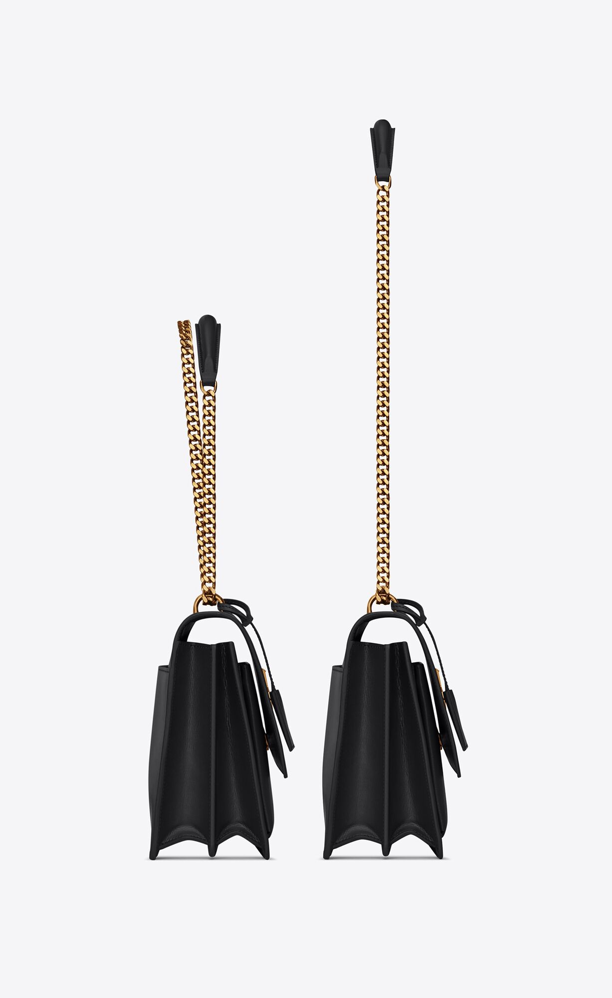 SaintLaurent_블랙 가죽 소재의 라지 선셋 백 thumbnail