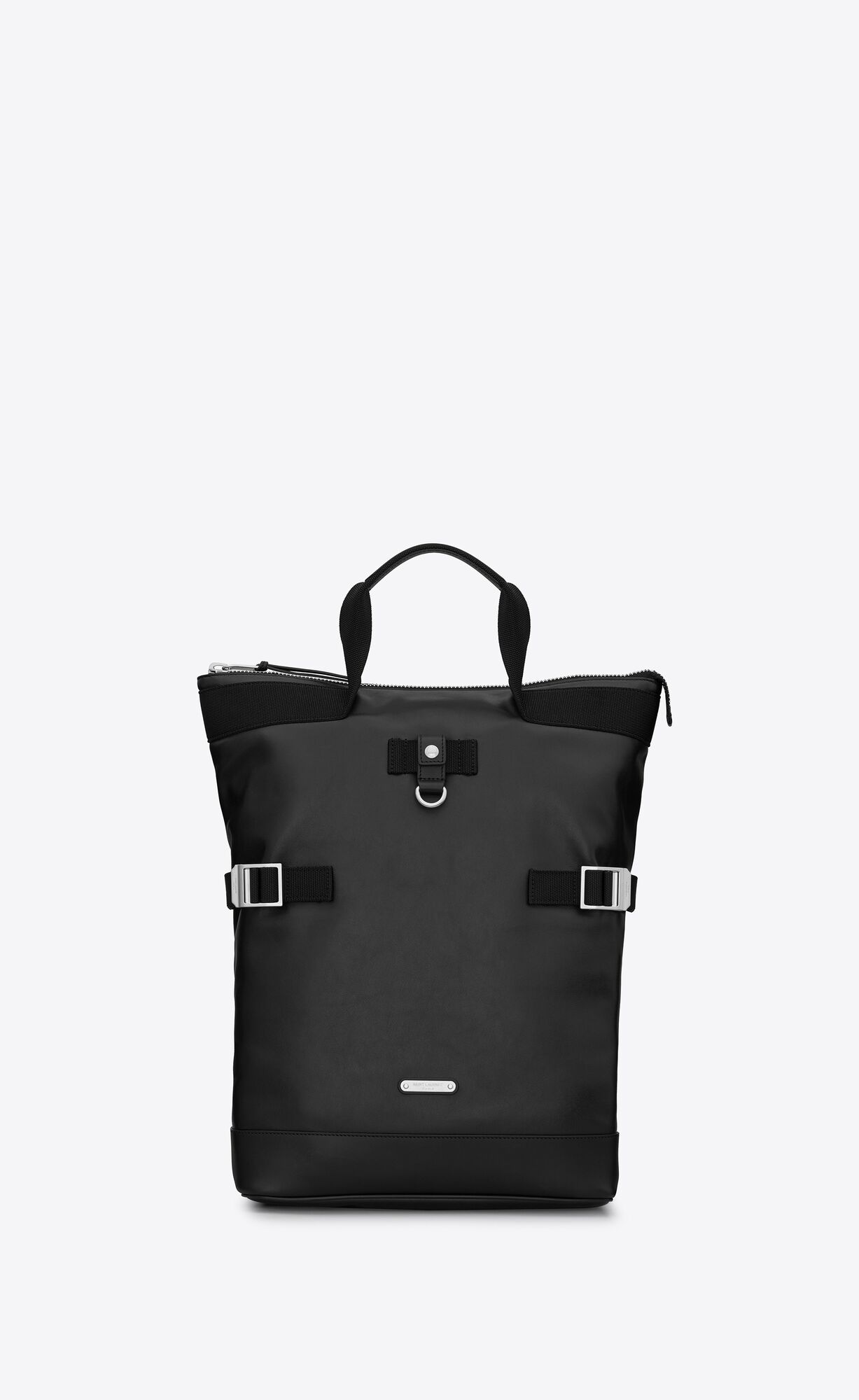SaintLaurent_블랙 가죽 소재의 리빙턴 레이스 컨버터블 백팩