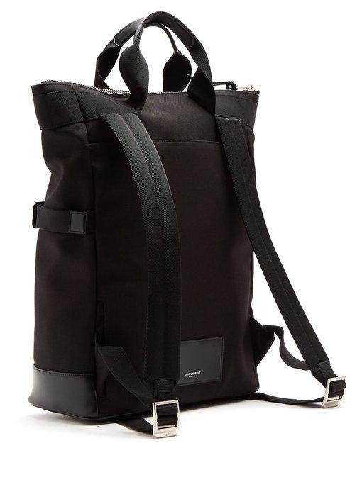 SaintLaurent_블랙 가죽 소재의 리빙턴 레이스 컨버터블 백팩