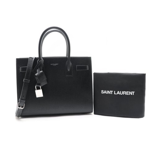 SaintLaurent_블랙 가죽 소재의 클래식 나노 삭 드 주르 백 thumbnail