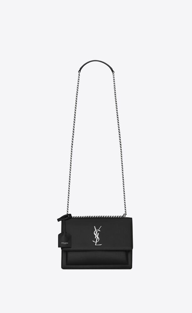 SaintLaurent_블랙 미디엄 선셋 모노그램 생 로랑 백