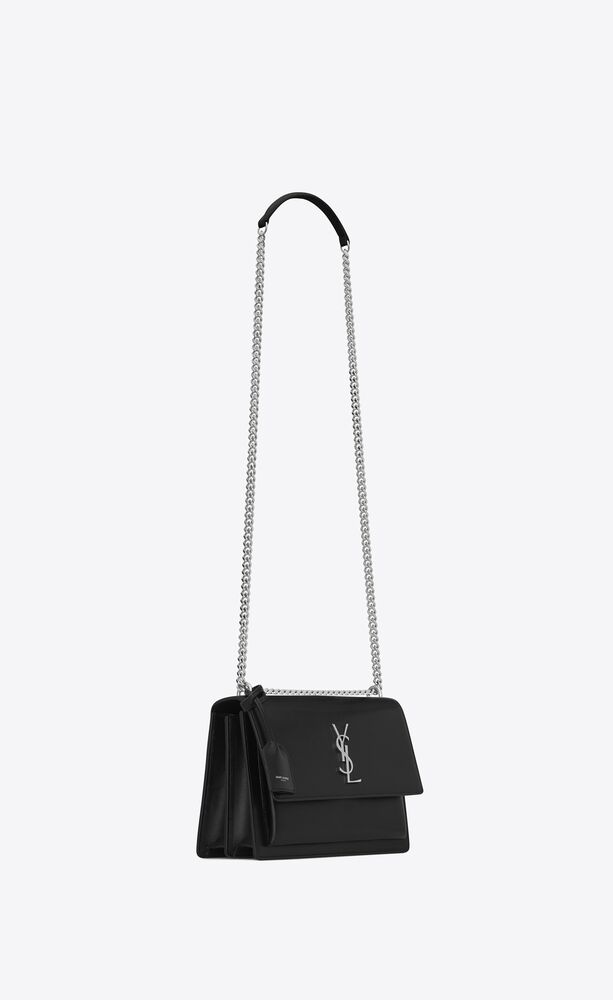 SaintLaurent_블랙 미디엄 선셋 모노그램 생 로랑 백 thumbnail