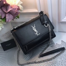 SaintLaurent_블랙 미디엄 선셋 모노그램 생 로랑 백 thumbnail
